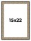 Ornate Silver Picture Frame - UV Acrylic, Foam Board Backing, Hanging Hardware